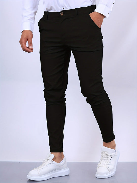Heren Slim Fit Broek Modern Design 3
