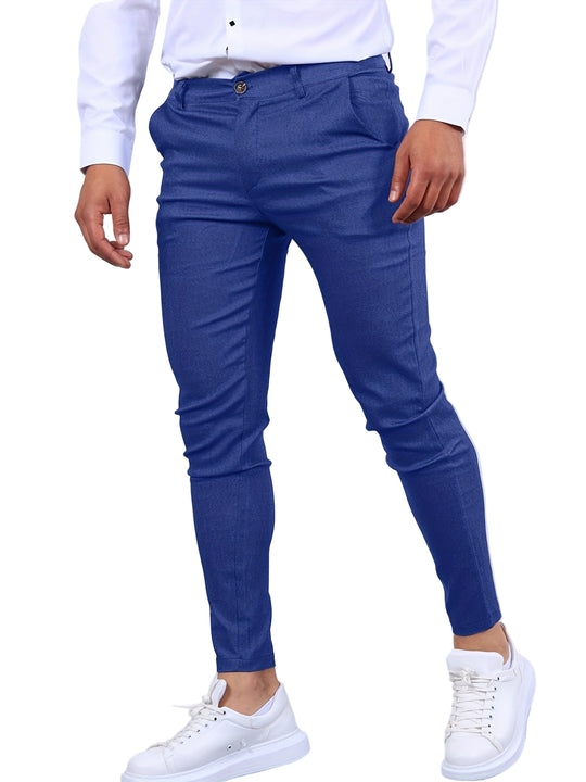 Heren Slim Fit Broek Modern Design 4