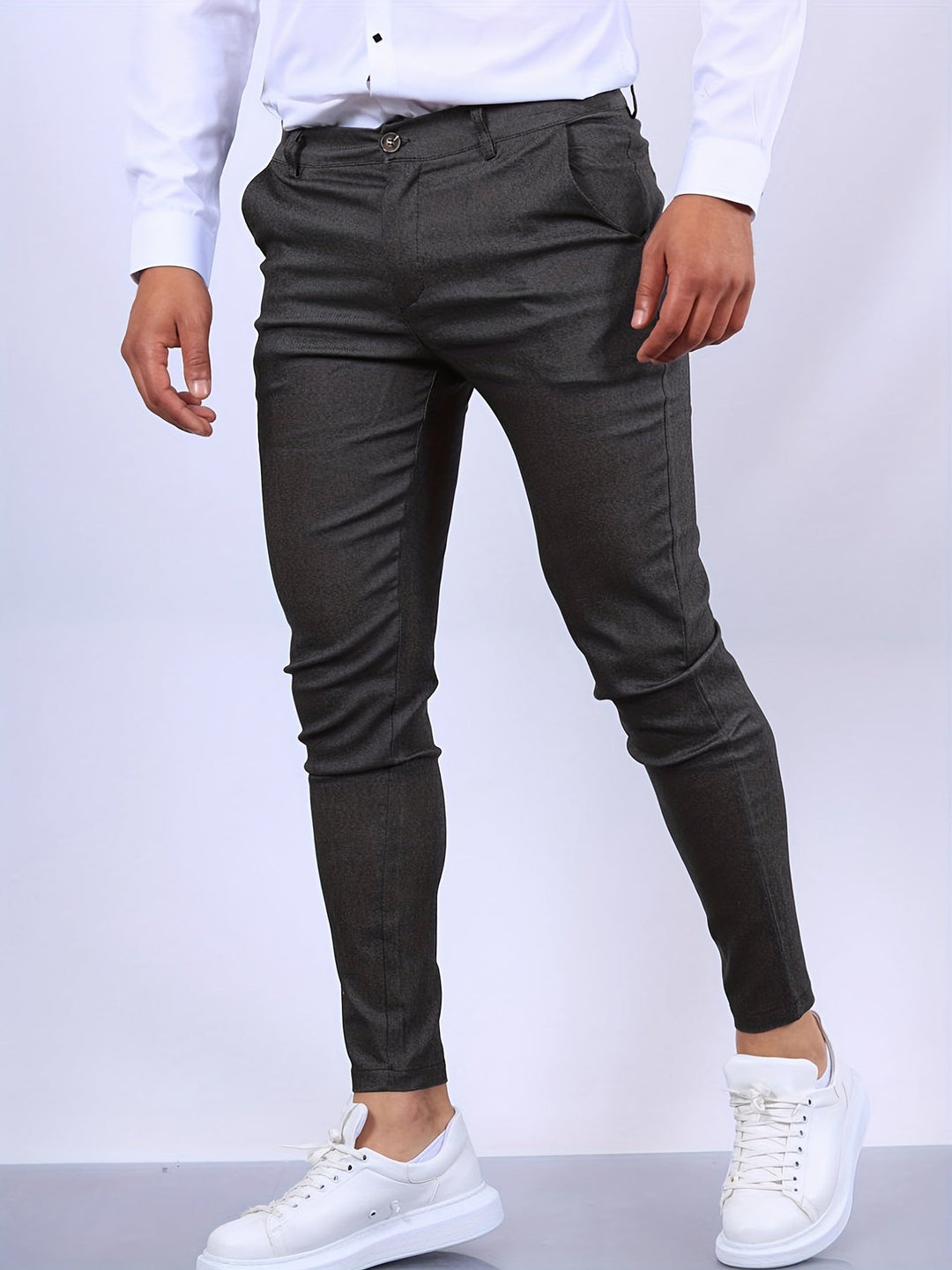 Heren Slim Fit Broek Modern Design 5