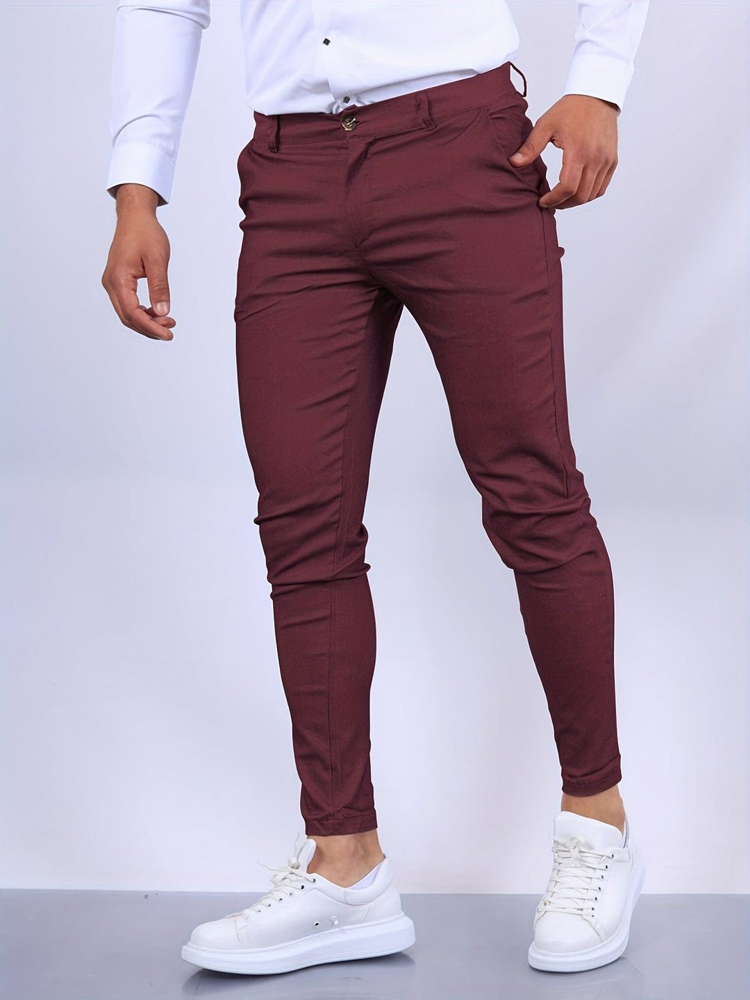 Heren Slim Fit Broek Modern Design 7