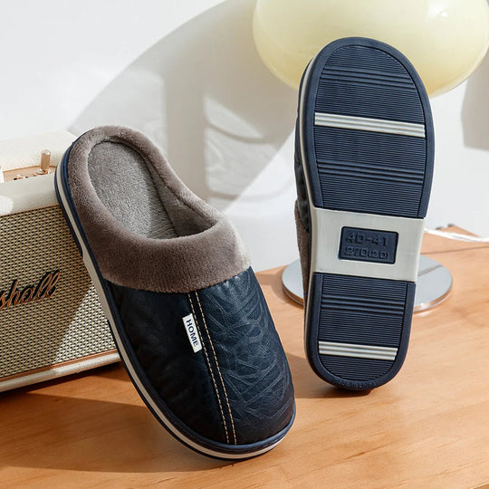 Heren Slip-On Slippers met Pluche Voering en Duurzame Zool 3
