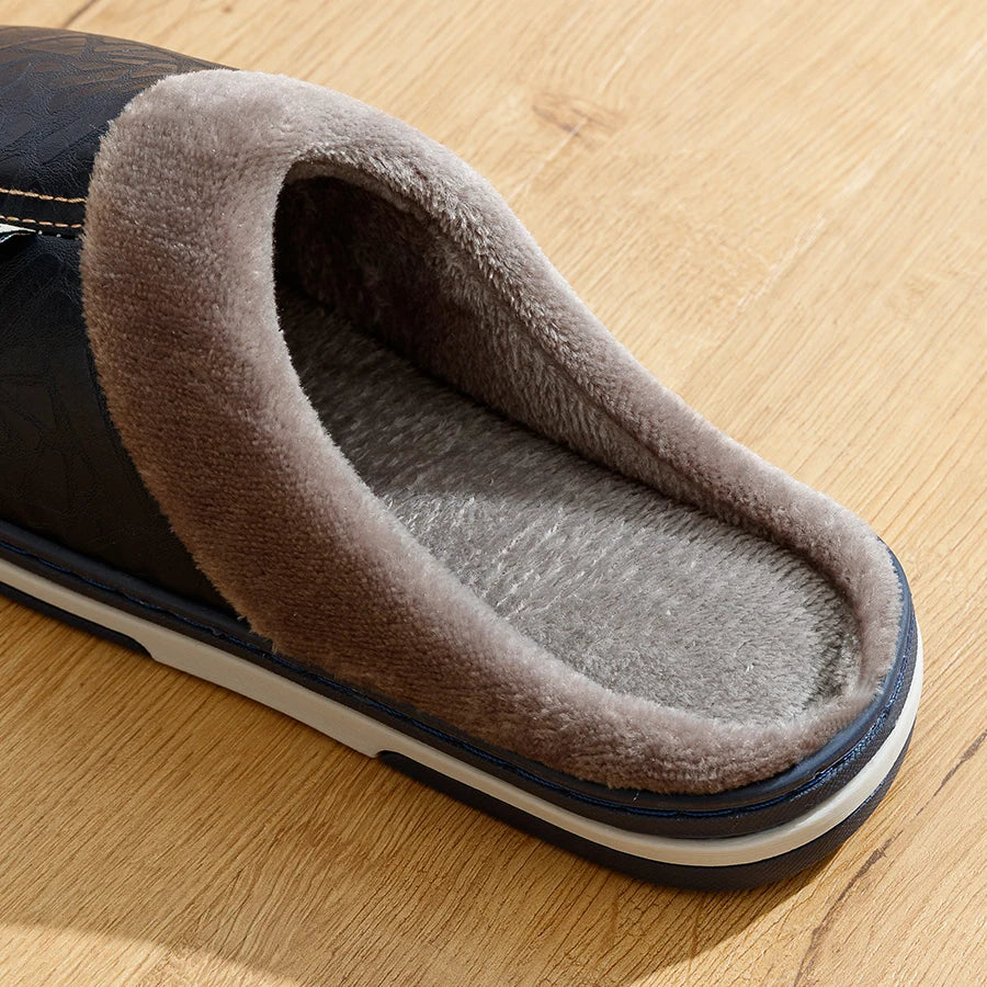 Heren Slip-On Slippers met Pluche Voering en Duurzame Zool 6
