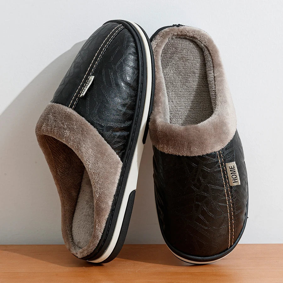 Heren Slip-On Slippers met Pluche Voering en Duurzame Zool 7