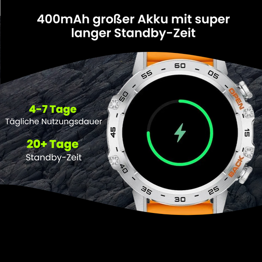 Heren Smartwatch Robuust met Hartslagmeter en GPS Navigatie 3