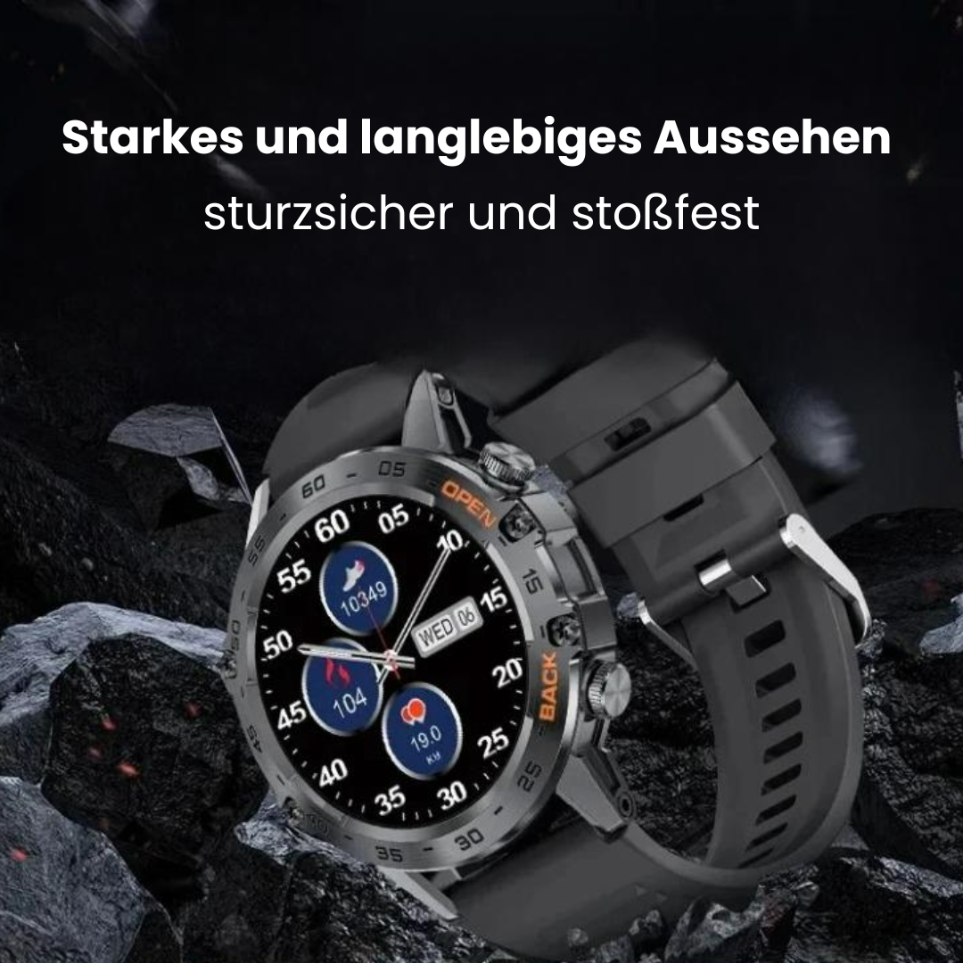 Heren Smartwatch Robuust met Hartslagmeter en GPS Navigatie 4