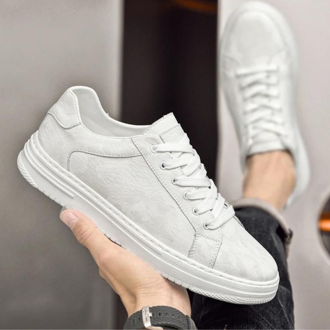 Heren Sneakers Camouflage Leer Gevoerd 1