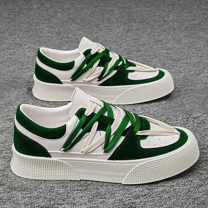 Heren Sneakers Urban Platform Vegan Leer Met Ademend Comfort 1