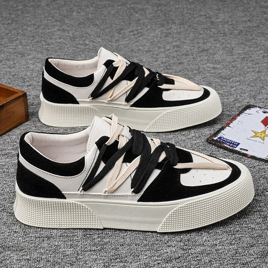 Heren Sneakers Urban Platform Vegan Leer Met Ademend Comfort 2