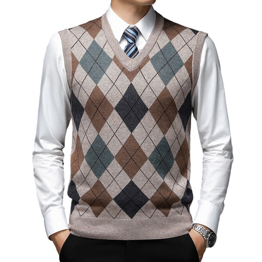 Heren Sweater Ærmeloos V-hals Casual Stijl 0