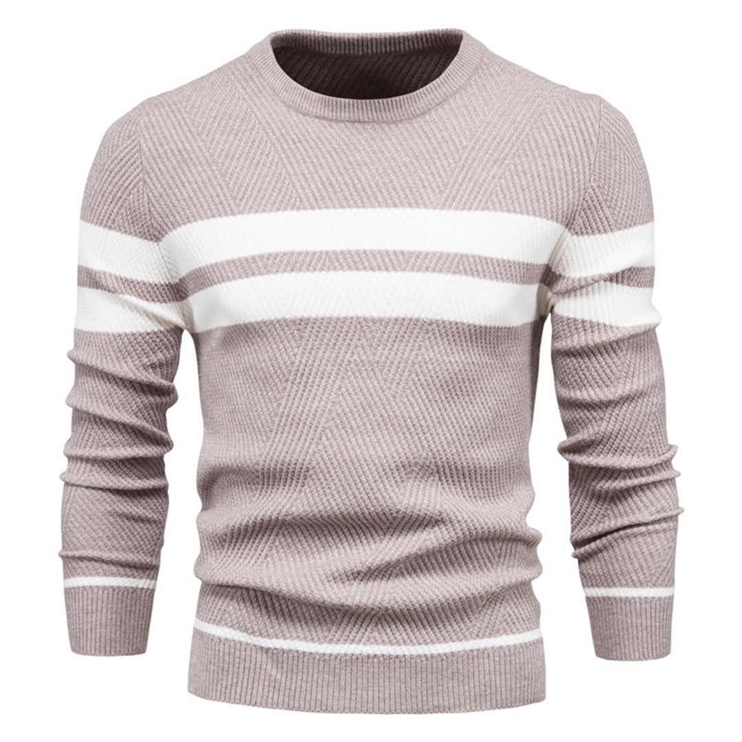 Heren Sweater Casual O-hals Katoenmix voor Herfst en Winter 1