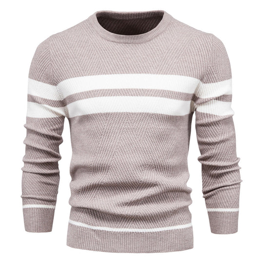 Heren Sweater Casual O-hals Katoenmix voor Herfst en Winter 1