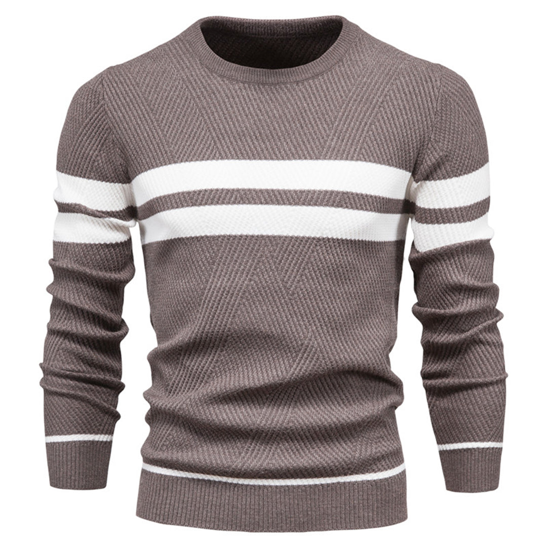 Heren Sweater Casual O-hals Katoenmix voor Herfst en Winter 3