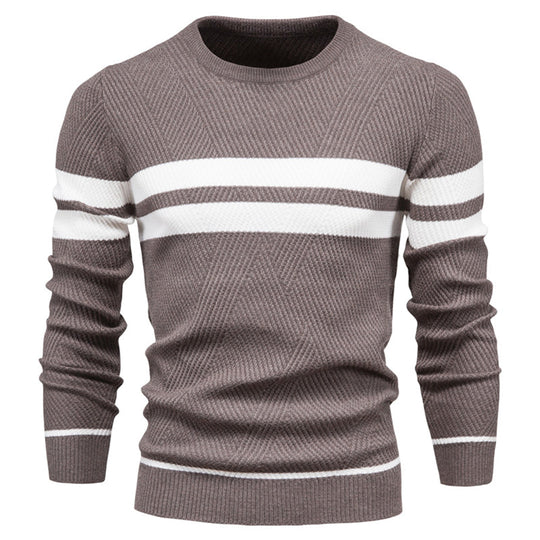Heren Sweater Casual O-hals Katoenmix voor Herfst en Winter 3