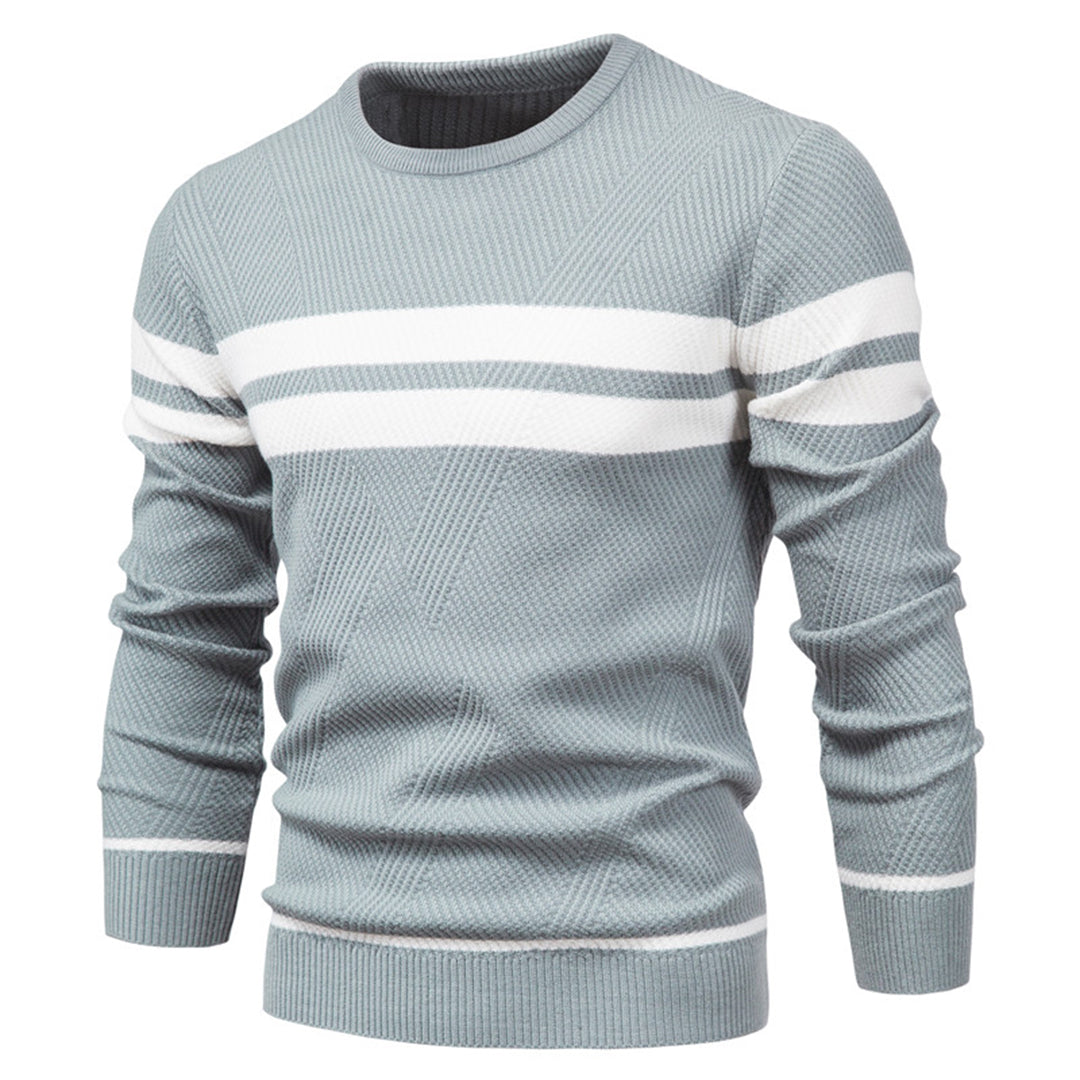 Heren Sweater Casual O-hals Katoenmix voor Herfst en Winter 4