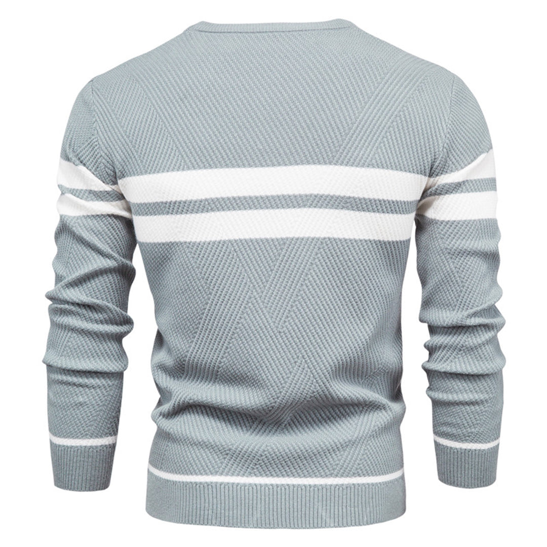 Heren Sweater Casual O-hals Katoenmix voor Herfst en Winter 5