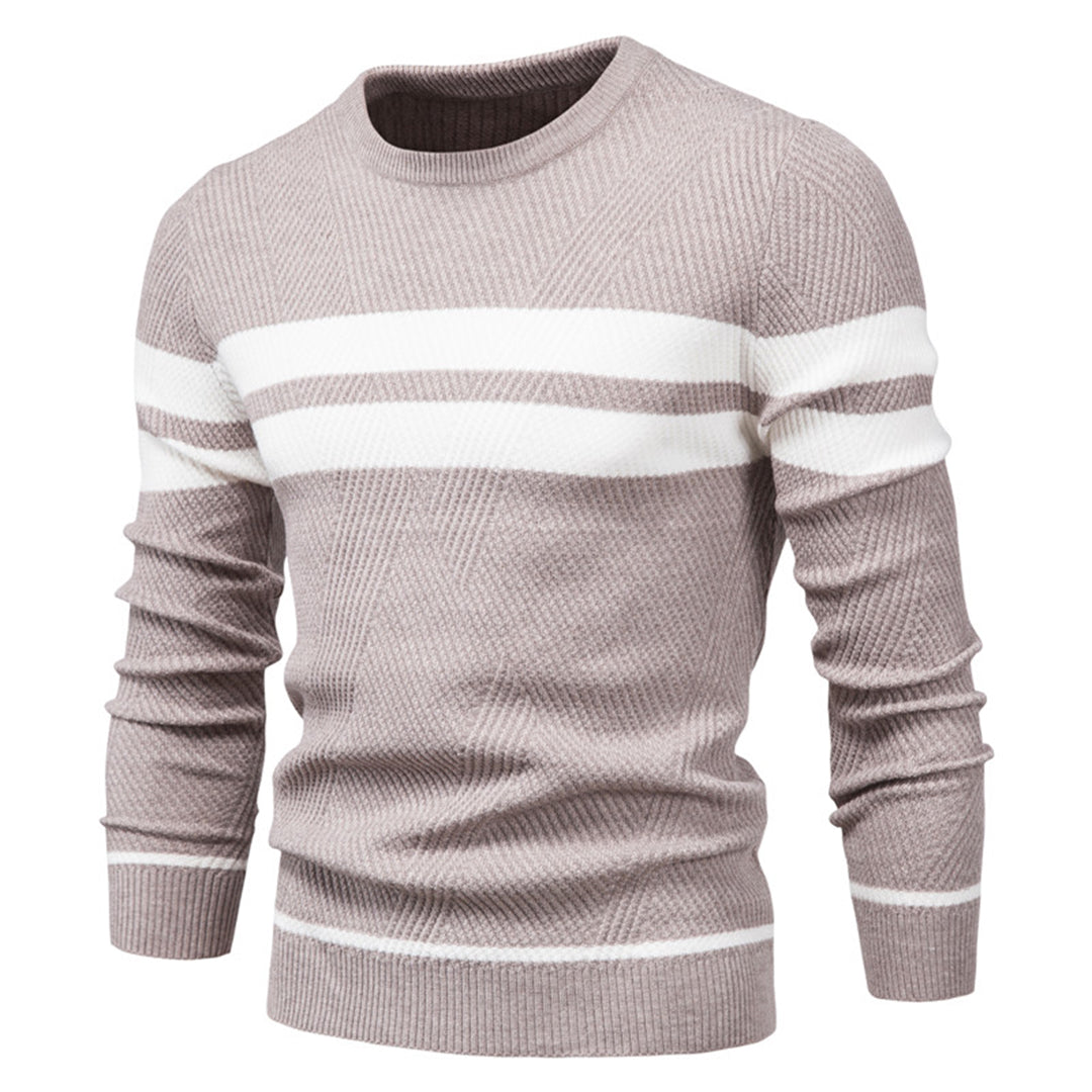Heren Sweater Casual O-hals Katoenmix voor Herfst en Winter 6