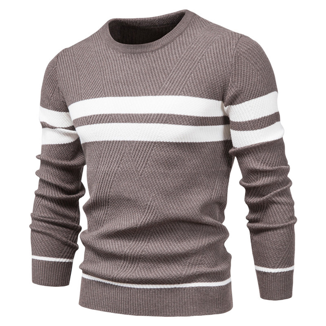 Heren Sweater Casual O-hals Katoenmix voor Herfst en Winter 8