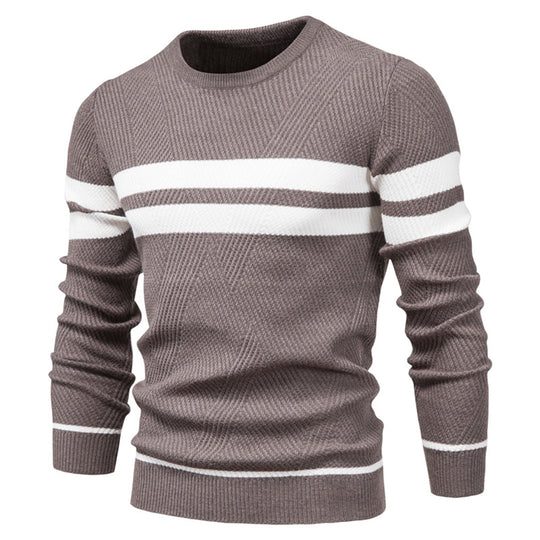 Heren Sweater Casual O-hals Katoenmix voor Herfst en Winter 8