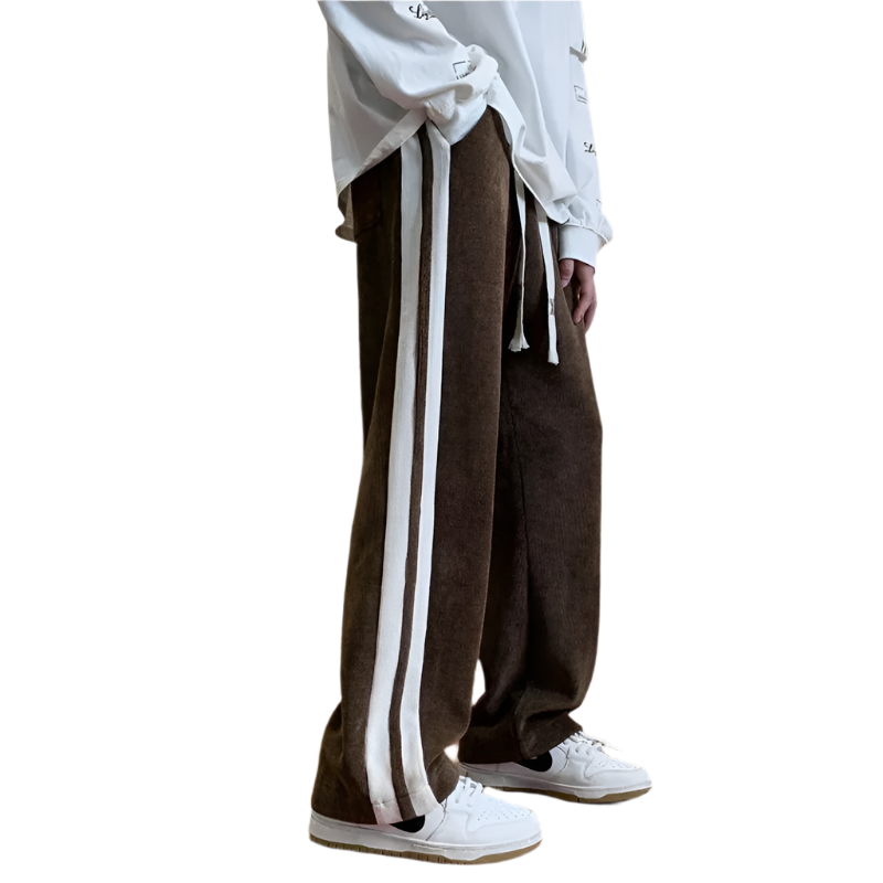 Heren Sweatpants Casual Katoen Corduroy met Verstelbare Touwtjes 1