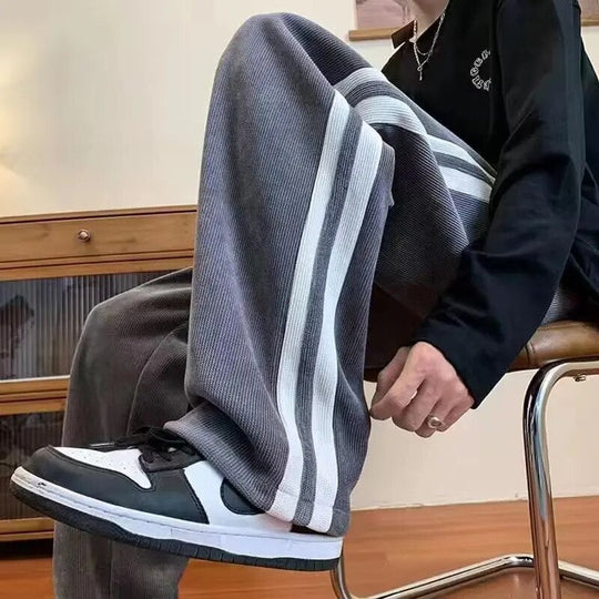 Heren Sweatpants Casual Katoen Corduroy met Verstelbare Touwtjes 2