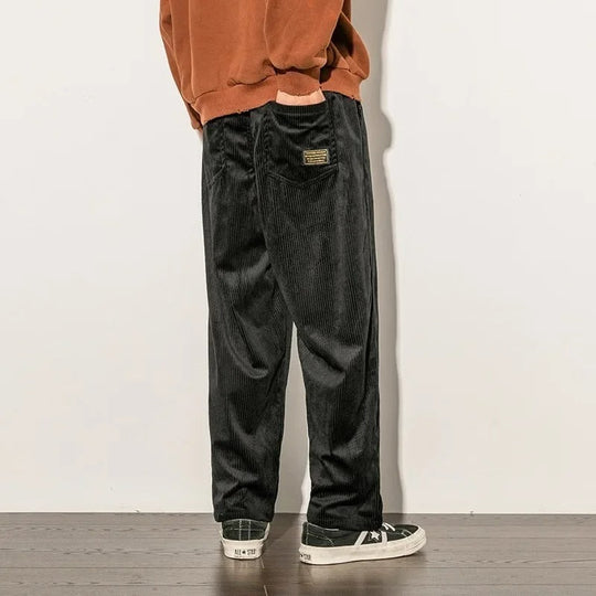 Heren Sweatpants Comfortabele Katoen Corduroy 3