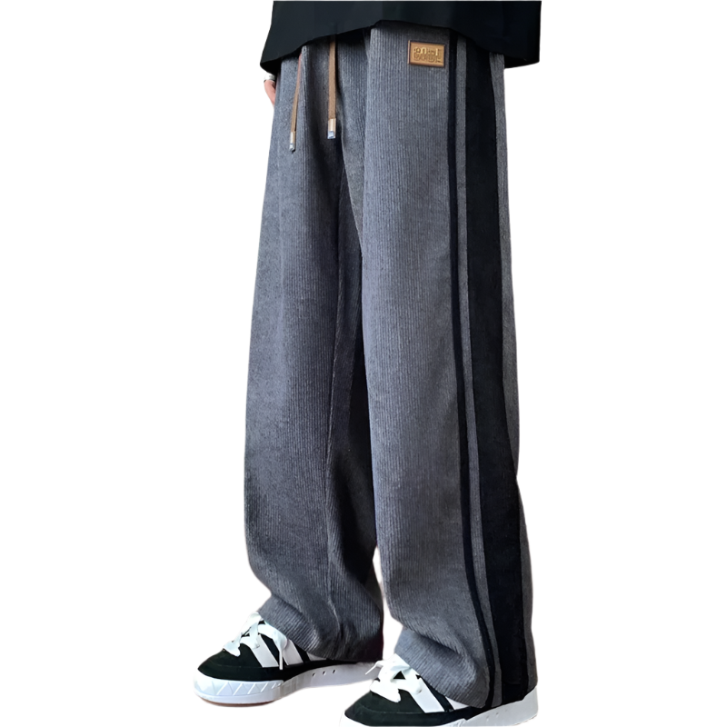 Heren Sweatpants Oversized Katoen Corduroy 0