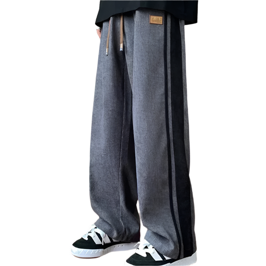 Heren Sweatpants Oversized Katoen Corduroy 0