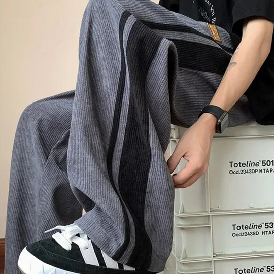 Heren Sweatpants Oversized Katoen Corduroy 1