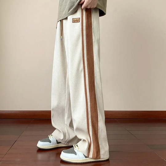 Heren Sweatpants Oversized Katoen Corduroy 3