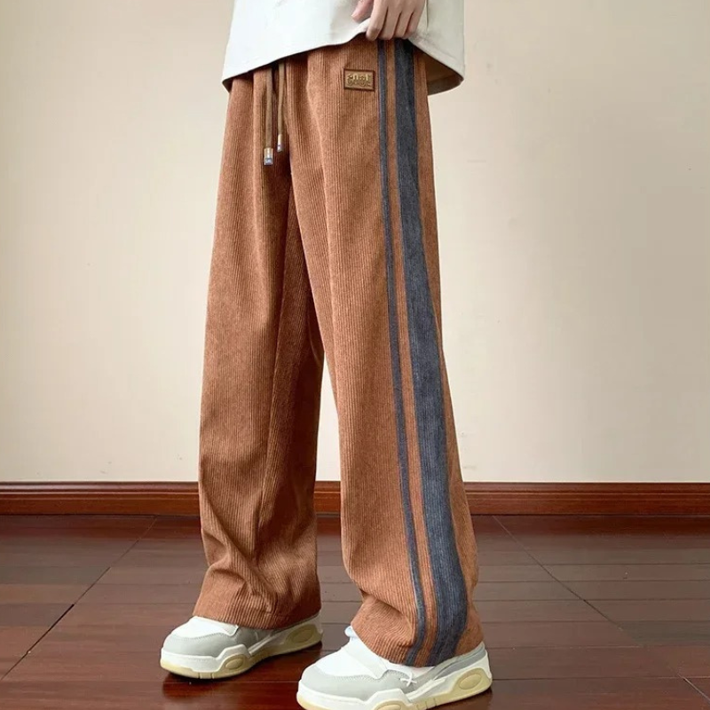 Heren Sweatpants Oversized Katoen Corduroy 4