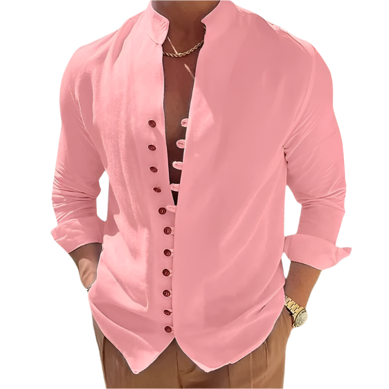 Heren T-Shirt Casual Katoen en Linnen Mix voor Lente en Zomer 0