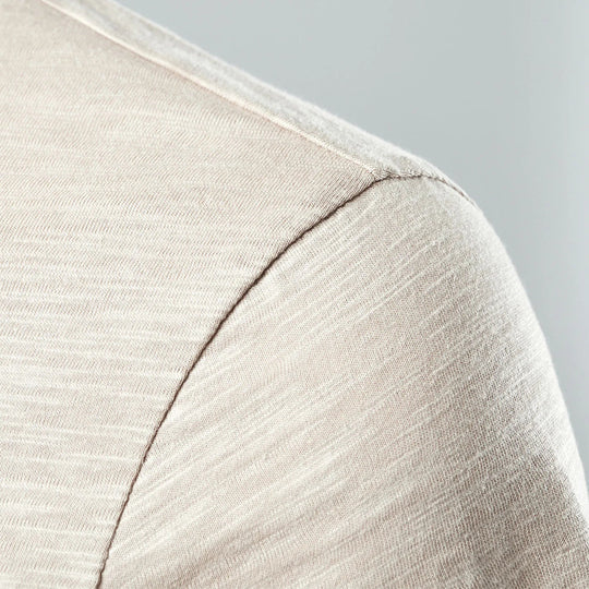 Heren T Shirt Casual Henley Korte Mouw 3