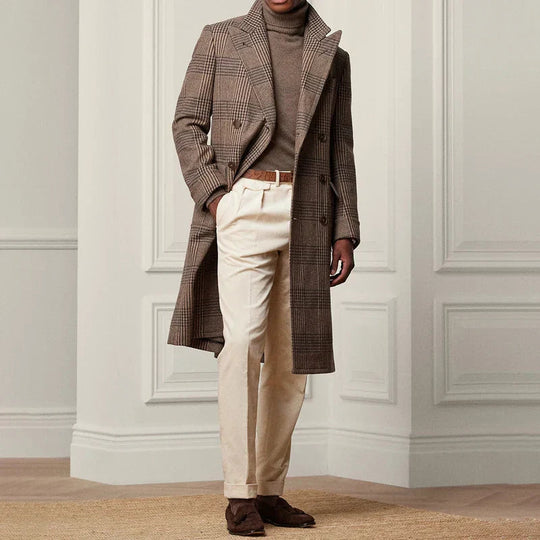 Heren Tailored Broek Wolmix Rechtaf 3