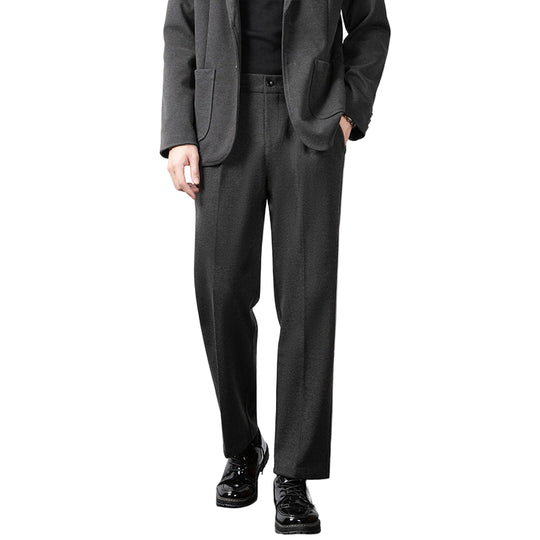 Heren Tailored Broek Wolmix Slim Fit Volledige Lengte 1