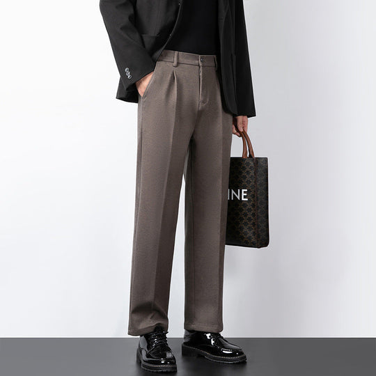 Heren Tailored Broek Wolmix Slim Fit Volledige Lengte 2