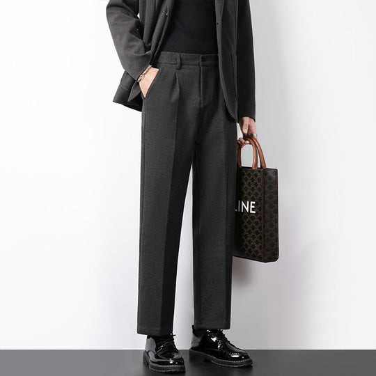 Heren Tailored Broek Wolmix Slim Fit Volledige Lengte 3