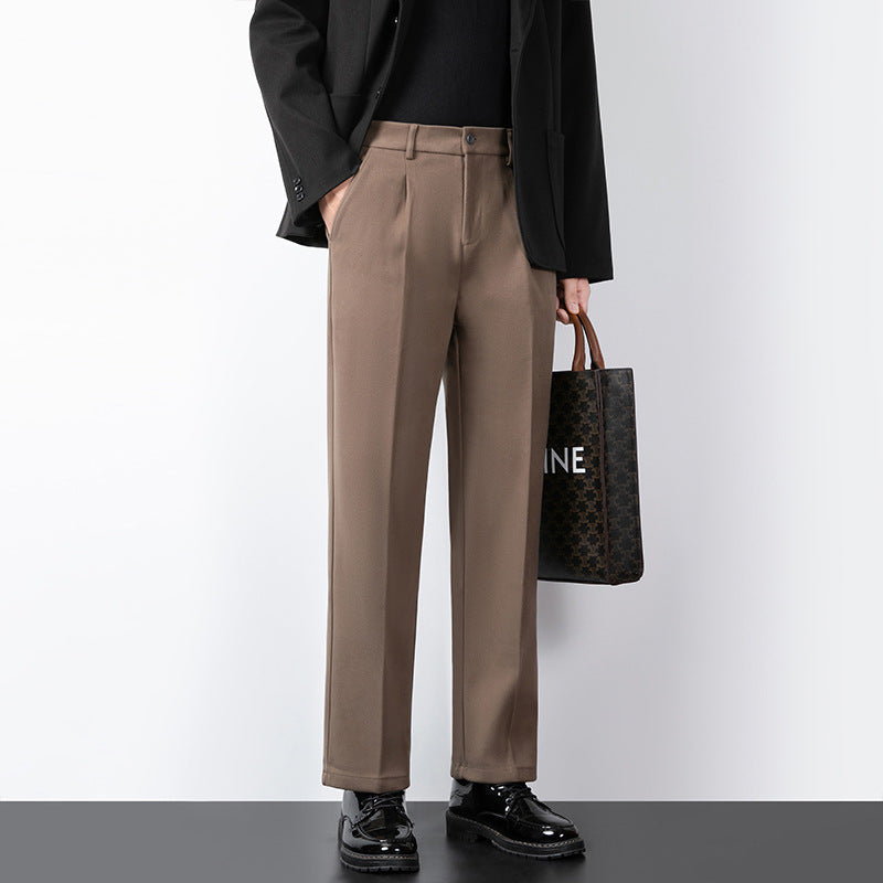 Heren Tailored Broek Wolmix Slim Fit Volledige Lengte 4