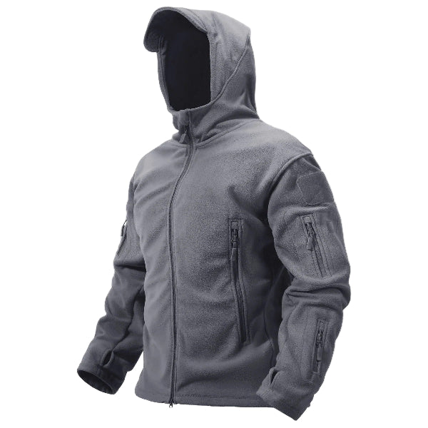 Heren Thermo Jas Fleece Geïsoleerd met Capuchon 0