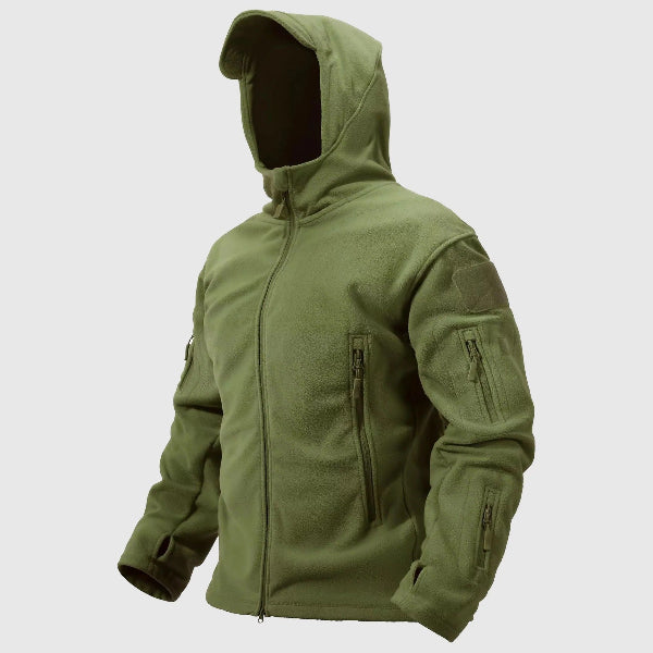 Heren Thermo Jas Fleece Geïsoleerd met Capuchon 2