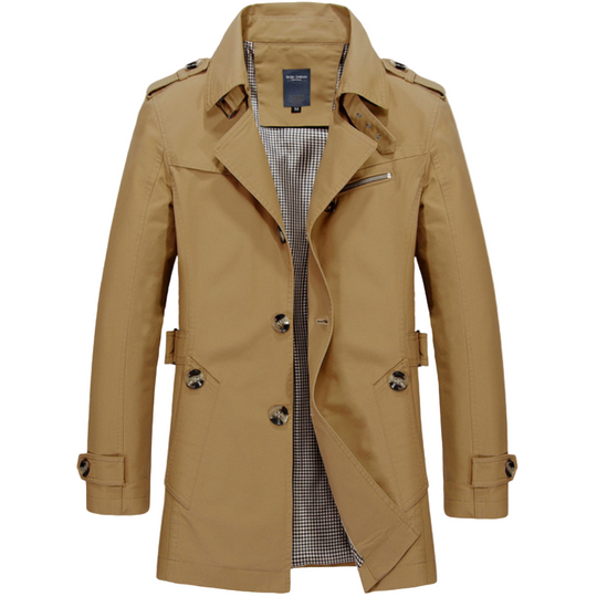Heren Trenchcoat Stijlvol voor Lente 0