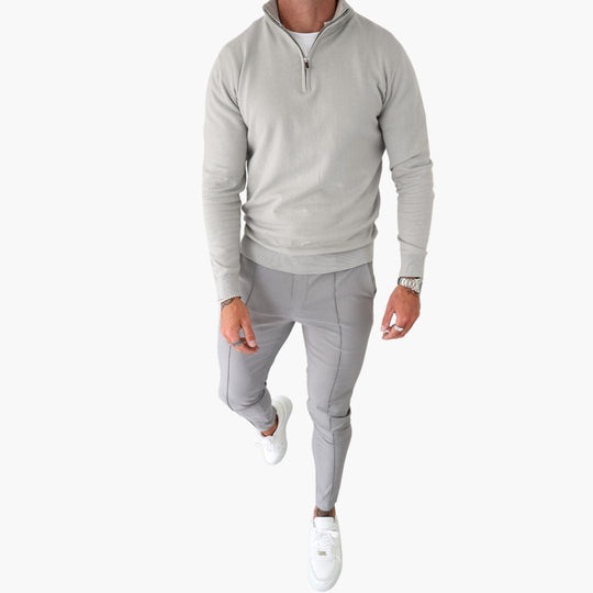 Heren Trui Halve Rits Casual Ademend en Comfortabel 3