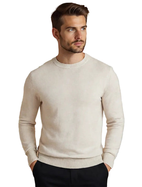 Heren Trui van Lyocell met Minimalistisch Design 1