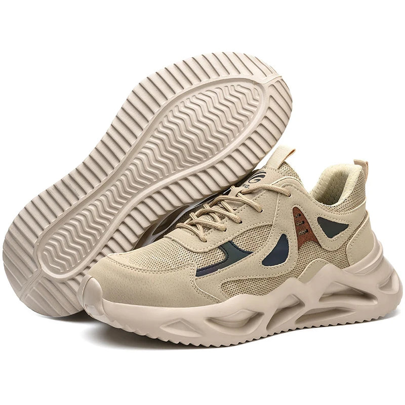 Heren Veiligheidsschoenen S3 Ademend en Lichtgewicht voor Werk en Vrije Tijd 10