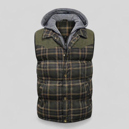 Heren Vest Capuchon Katoen Polyester Lichtgewicht Met Zakken 1