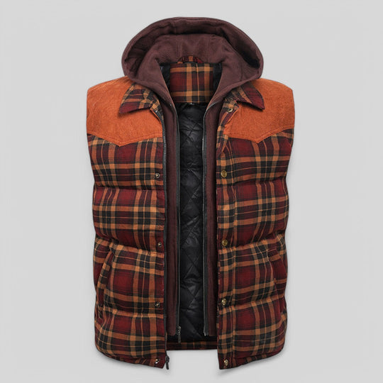 Heren Vest Capuchon Katoen Polyester Lichtgewicht Met Zakken 2