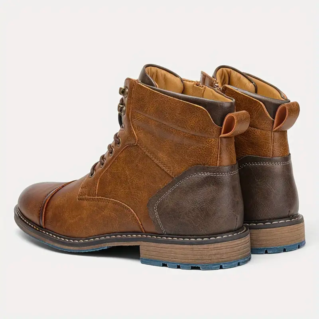 Heren Vintage Leren Schoenen Stijlvol 4