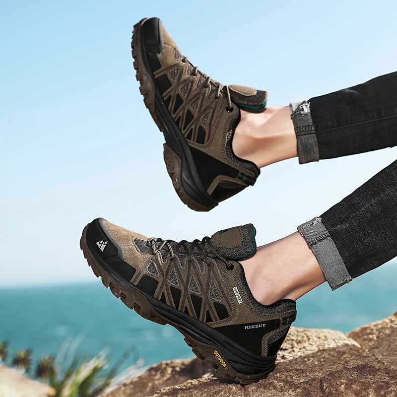 Heren Wandelschoenen Ademend Veterschoenen Trekking Schoenen Voor Buiten 4