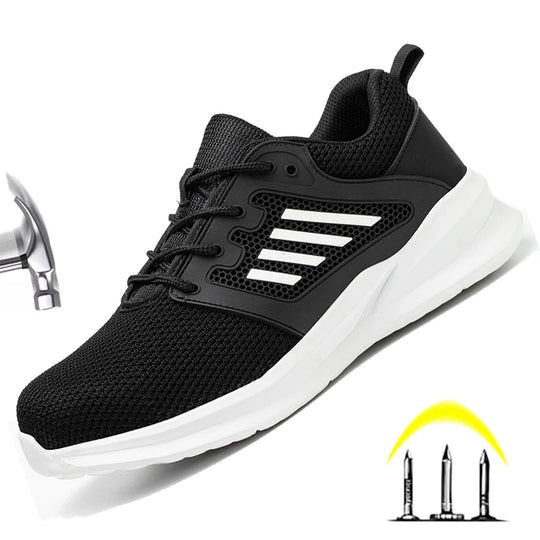 Heren Werkschoenen S3 Lichtgewicht Sneakers Met Stalen Neus 0