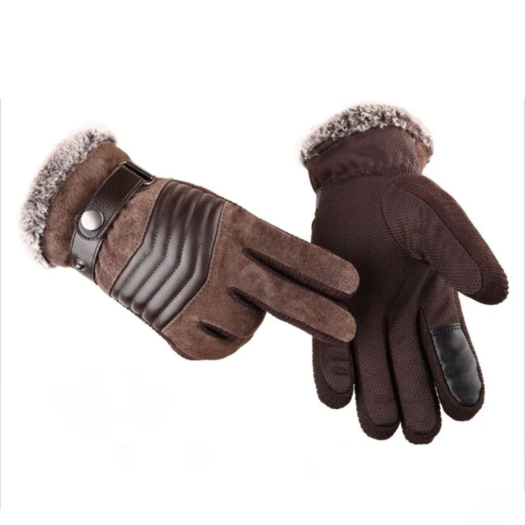 Heren Winterhandschoenen Met Touchscreen Functie Van Leer 1