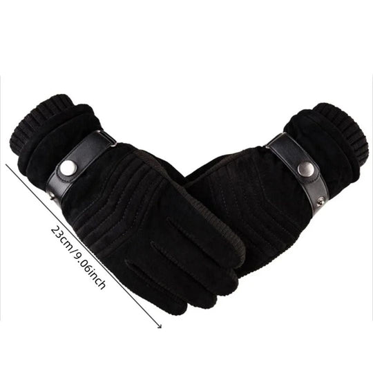 Heren Winterhandschoenen Met Touchscreen Functie Van Leer 4